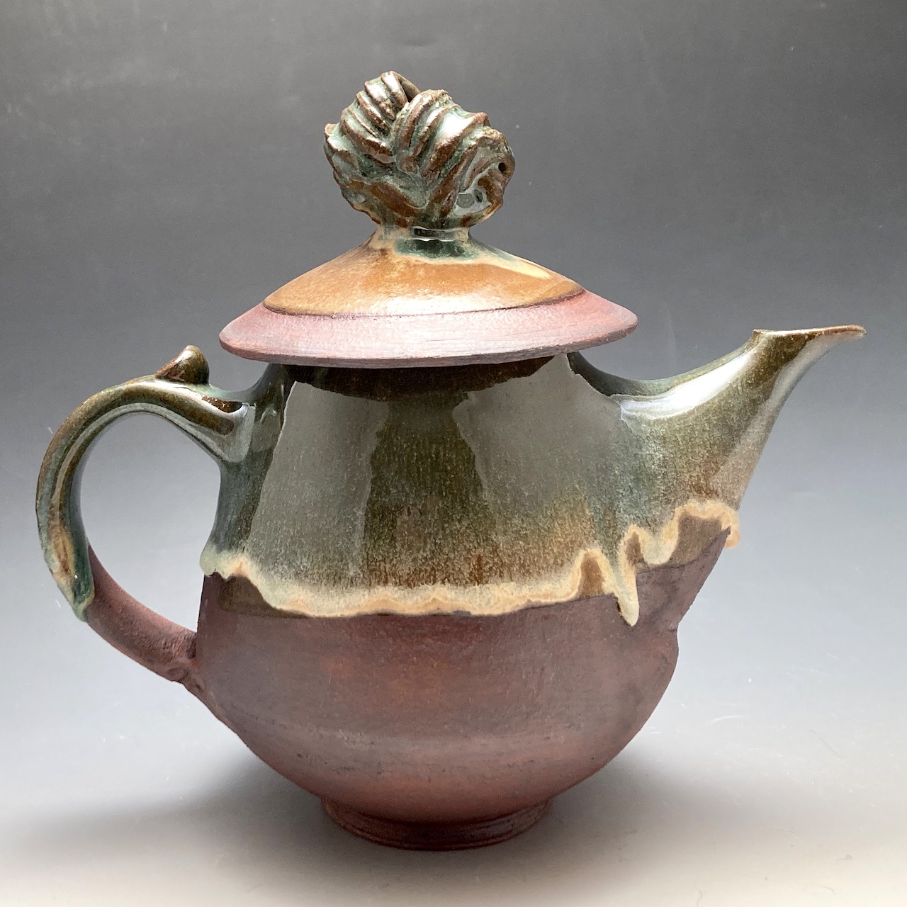 Carved clay teapot – Loom + Kiln