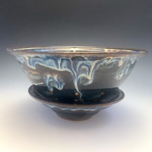 Midnight Magic Berry Bowl with Saucer