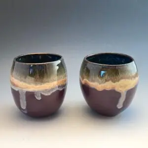 Purple Sunset Wine Cups