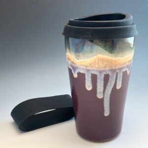 Purple Sunset Travel Tumbler