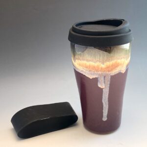 Purple Sunset Travel Tumbler